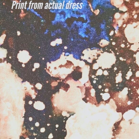 BRYN WALKER AVILA Print Dress In Galassia Wine Color - Picture 5 of 12